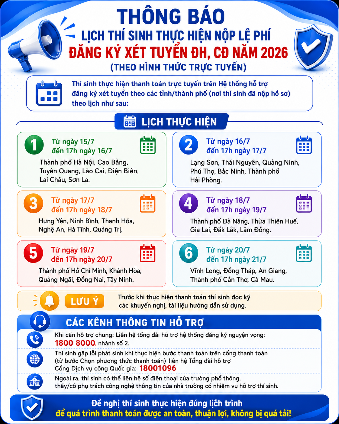 Thông báo tuyển sinh 2026
